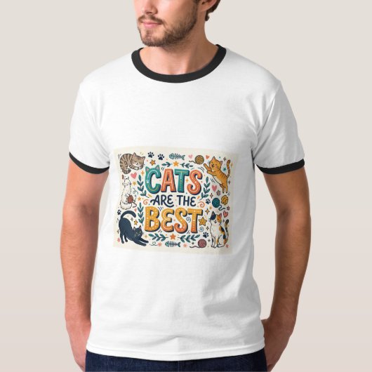 Katten zijn het beste t-shirt (Voorkant)