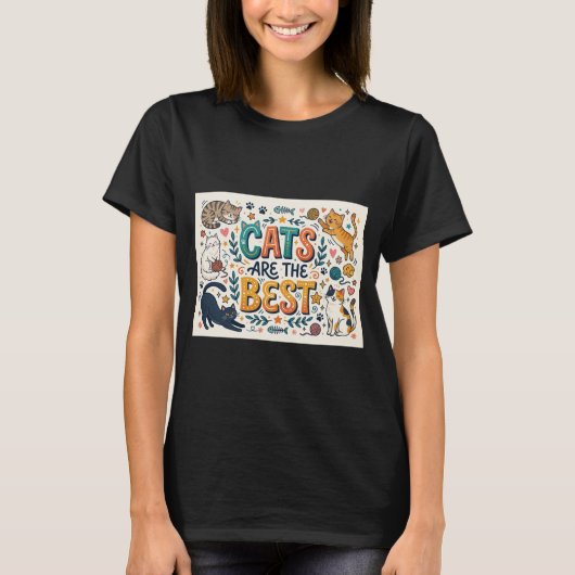 Katten zijn het Beste T-shirt (Voorkant)
