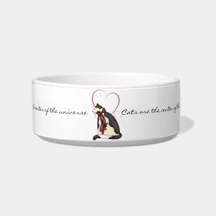 Katten zijn het centrum van de Universele Kat Bowl Voerbakje