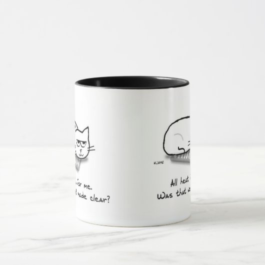Katten zijn hittehogs - Funny Cat Coffee Mok (Midden)