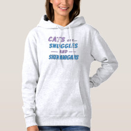 Katten zijn knuffels en kattenkwaad hoodie