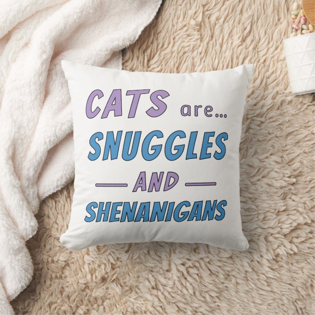 Katten zijn knuffels en kattenkwaad kussen (Deken)