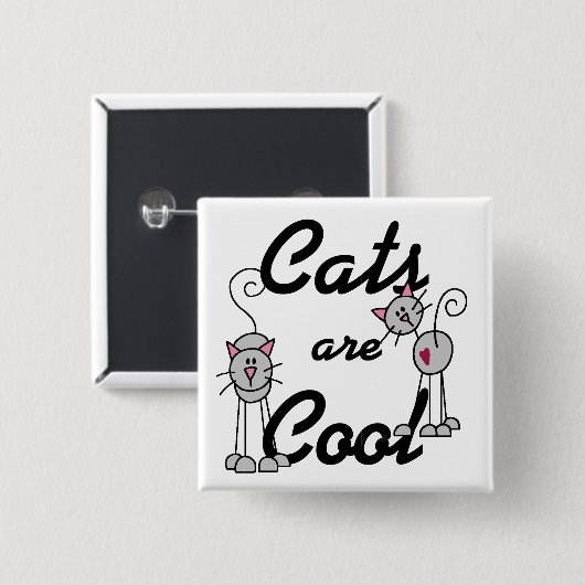 Katten zijn koude Button (Voorkant /achterkant)