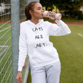 Katten zijn kunst Grappig Custom Modern Schattige Hoodie