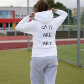 Katten zijn kunst Grappig Custom Modern Schattige Hoodie