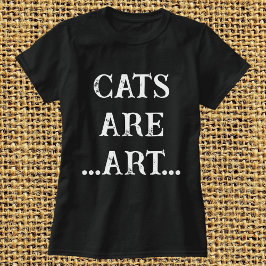 Katten zijn kunst Grappig Eenvoudig Modern Persona T-shirt