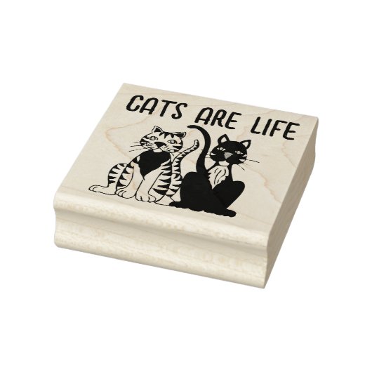 KATTEN ZIJN LIFE CAT RUBBER STEMPELS (Stempel)