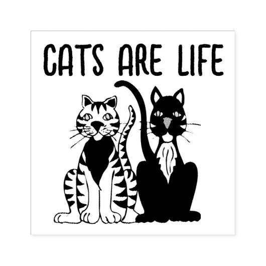 KATTEN ZIJN LIFE CAT RUBBER STEMPELS (Afrduk)