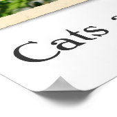 Katten zijn mensen te Poster! Poster (Hoek)