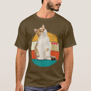 Katten zijn mijn favoriete mensen die een klep he t-shirt