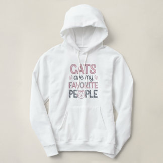 "Katten zijn mijn favoriete mensen" Grappige katte Hoodie
