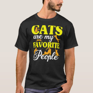 Katten zijn mijn favoriete mensen kat mama huisdie t-shirt
