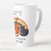 Katten zijn mijn favoriete mensen! latte mok (Rechterhoek)