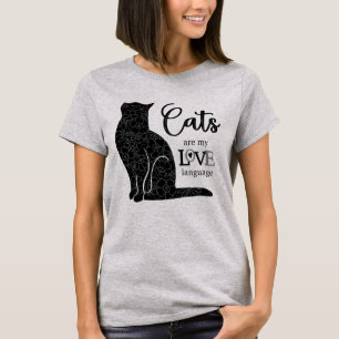 Katten zijn mijn LIEFDE Taal T-Shirt