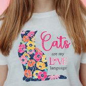 Katten zijn mijn LIEFDE Taal T-shirt