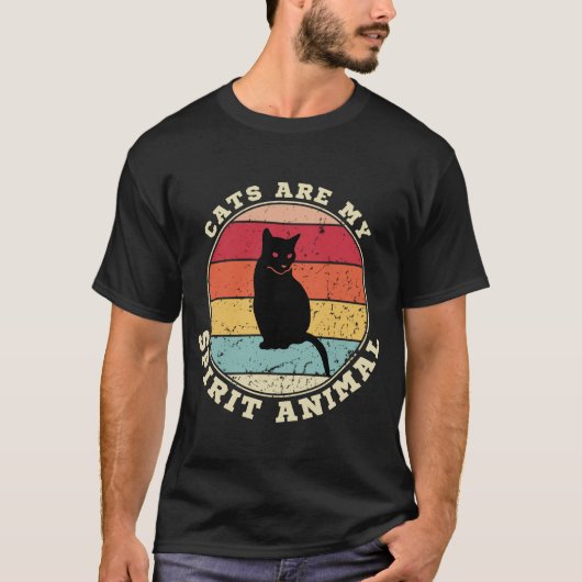 Katten zijn mijn Spirit Animal T-shirt (Voorkant)