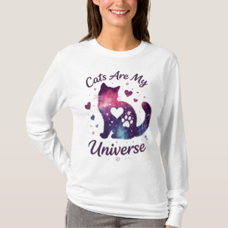 Katten Zijn Mijn Universum Galaxy Trui T-shirt