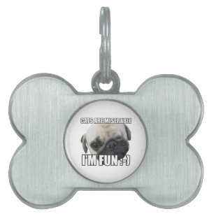 KATTEN ZIJN MISERBAAR IK BEN VRIJ :-) MEME HUISDIEREN NAAMPLAATJE