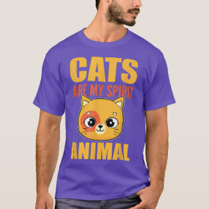 Katten zijn m'n dierlijk kattenkat Vriendin papa T-shirt
