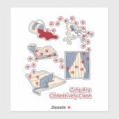 Katten zijn obsessief schoon sticker (Vel)