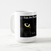 Katten zijn ook mensen koffiemok (Voorkant links)