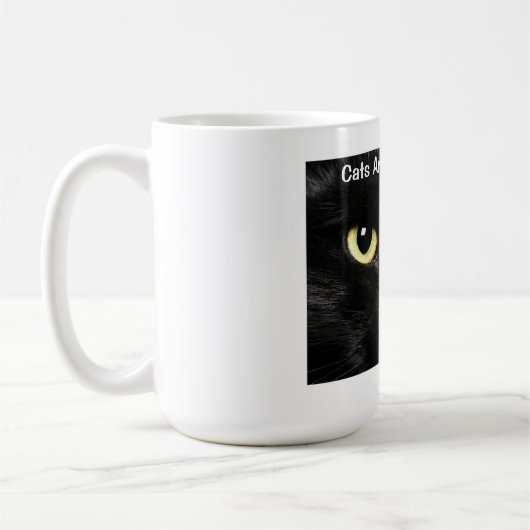 Katten zijn ook mensen koffiemok (Links)