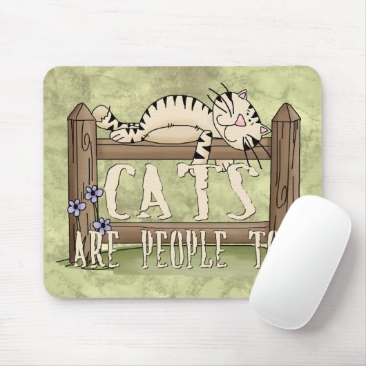 Katten zijn ook mensen muismat (Met muis)