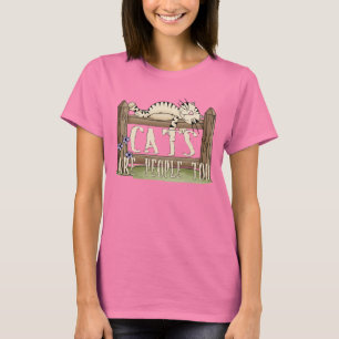 Katten zijn ook mensen t-shirt