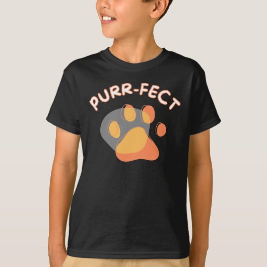 Katten zijn POOTPERFECT - Kinder T-Shirt (Voorkant)
