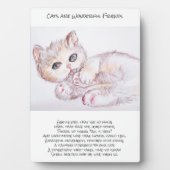 Katten zijn prachtige vrienden gedicht fotoplaat (voorkant)