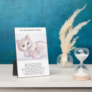 Katten zijn prachtige vrienden gedicht fotoplaat