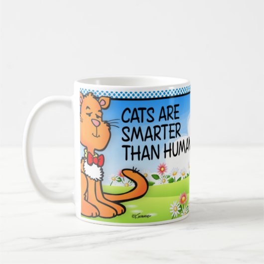Katten Zijn Slimmer Koffiemok (Links)