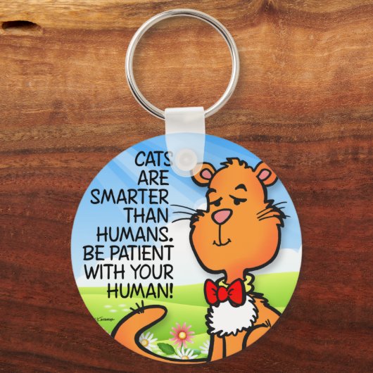 Katten zijn slimmer sleutelhanger (Voorkant)