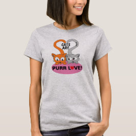 Katten zijn Snor Liebe T-Shirt