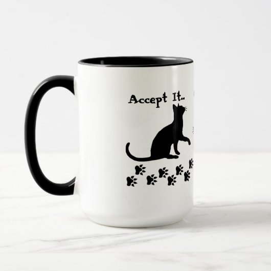 Katten zijn verantwoordelijk voor koffiehandschoen mok (Links)