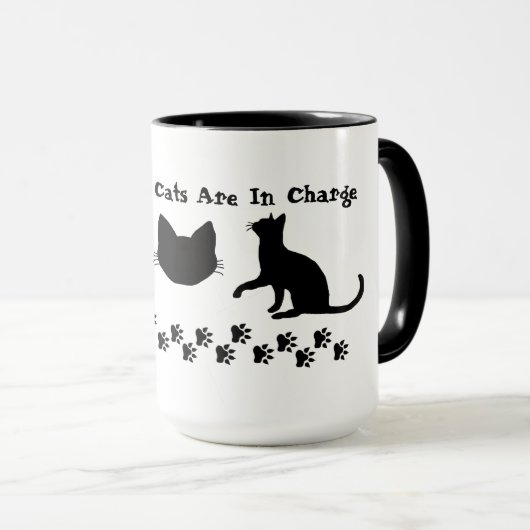 Katten zijn verantwoordelijk voor koffiehandschoen mok (Voorkant rechts)