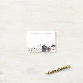 Katten zijn zoals aardappelchips - gekke kattendam post-it® notes (Op bureau)