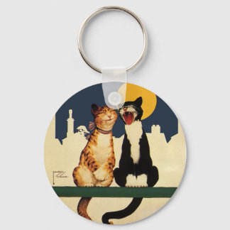 katten zingend, grappig en Gekke Sleutelhanger