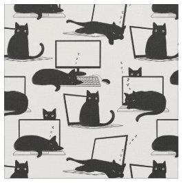 Katten zitten op laptops stof