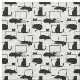 Katten zitten op laptops stof (Swatch)