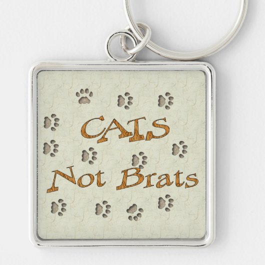 Katten zonder braat sleutelhanger (Voorkant)
