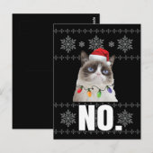 Katten zonder brute kerstcadeautjes geen lelijke k briefkaart (Voorkant / Achterkant)