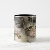 Katten zus  schilderij mok (Center)