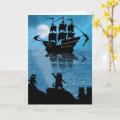 Katten zwaaien naar Kaart (Gele Bloem)