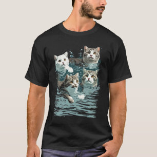 Katten Zwem Team Grafische T-shirts Mannen Vrouwen