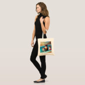 Katten zwemmen tote bag (Voorkant (model))