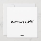 Kattenachterste kaart. De bodem is omhoog! Feestdagenkaart (Achterkant)