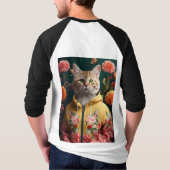 Kattenachtige Design" T-shirt (Achterkant)