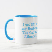 kattenallergische humor mok (Links)