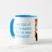 kattenallergische humor mok (Voorkant links)